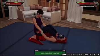 The ex vs ruby nf3d female mma apartment wrestling