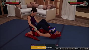 The ex vs ruby nf3d female mma apartment wrestling