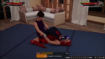 The ex vs ruby nf3d female mma apartment wrestling