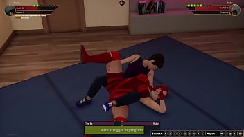 The ex vs ruby nf3d female mma apartment wrestling