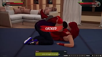 The ex vs ruby nf3d female mma apartment wrestling