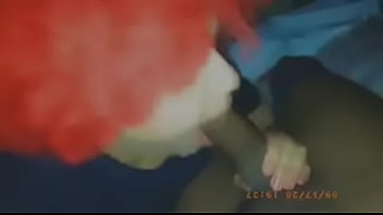 Black woman slurps me up