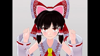 呆れながらゆさぶられる女たち 霊夢