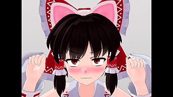 呆れながらゆさぶられる女たち 霊夢