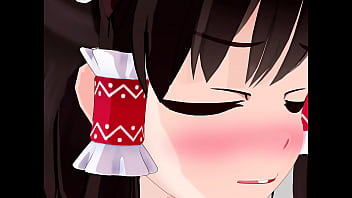 呆れながらゆさぶられる女たち 霊夢