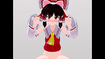 呆れながらゆさぶられる女たち 霊夢