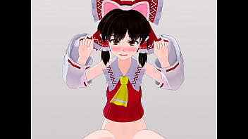 呆れながらゆさぶられる女たち 霊夢