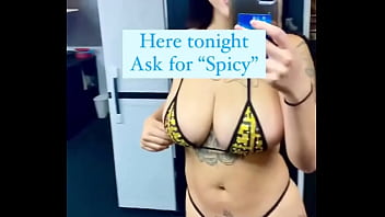 Ask for spicy come see me in person stripping at the peppermint hippo 1531 las vegas blvd s las vegas nv 89