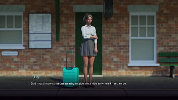 Village slut tranformation #01 busty dirty blonde university girl gets lost in a strange village