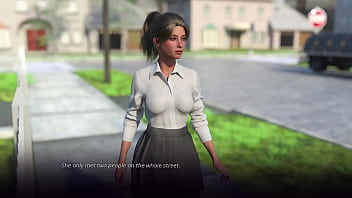 Village slut tranformation #01 busty dirty blonde university girl gets lost in a strange village