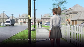 Village slut tranformation #01 busty dirty blonde university girl gets lost in a strange village