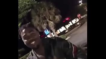 Markeesama rapping outside