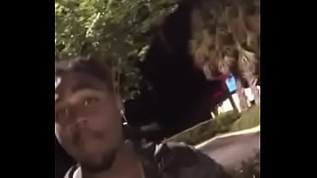 Markeesama rapping outside