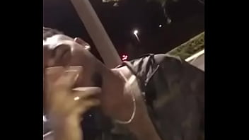 Markeesama rapping outside