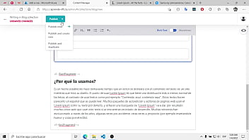 Post a la pagina web