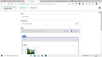 Post a la pagina web