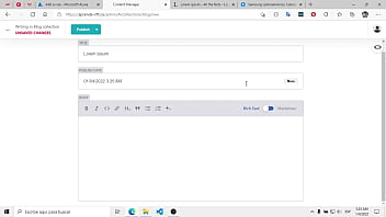 Post a la pagina web