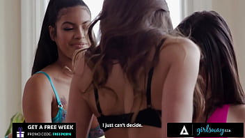 2 babes have threesome with their crush