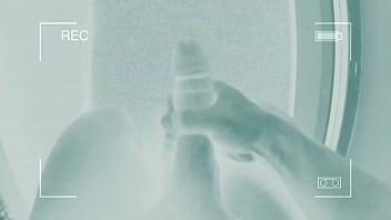 Hot load from a young college stud stoking his massive cock