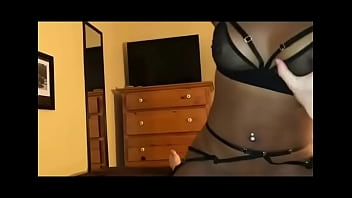 Ebony chick rides white cock