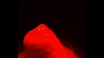 Slowly playing with my slaves cock