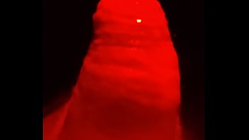 Slowly playing with my slaves cock