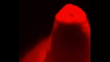 Slowly playing with my slaves cock