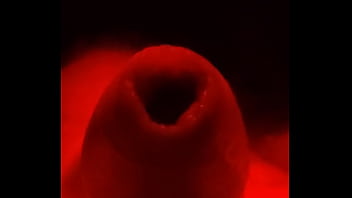 Slowly playing with my slaves cock