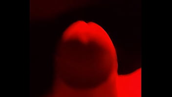 Slowly playing with my slaves cock