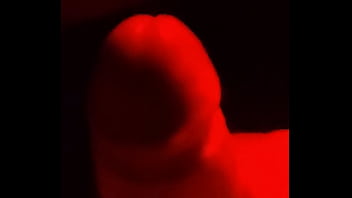 Slowly playing with my slaves cock