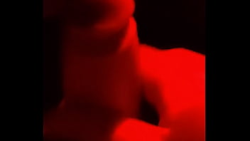 Slowly playing with my slaves cock