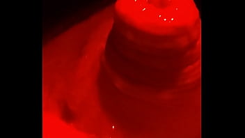 Slowly playing with my slaves cock