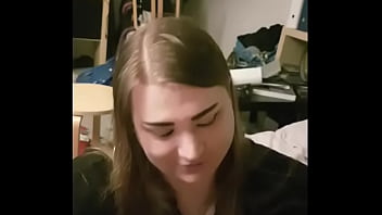Notagirl Crossdresser Struggling To Pleasure A Big White Cock With A Blowjob Very Big Dick thumbnail