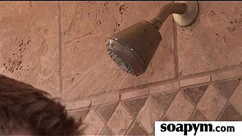 Soapy massage end with a big cumshot 7