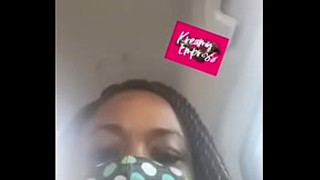 Submissive plays while in car