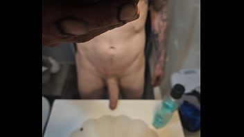 Showing off in the bathroom