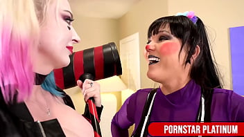 Claire dames fucks leya falcon’s tight ass with strap on