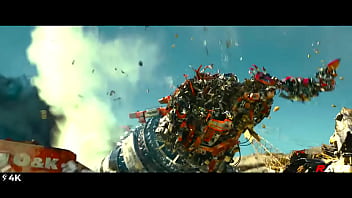 Escena de los transformer bien chida