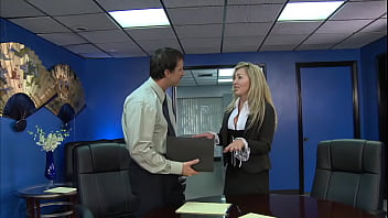 Lisa demarco fucks confidence into her colleague for their big presentation