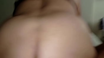 Reverse cowgirl hot gilf rides like a whore