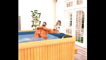 Big bull fucks in suana