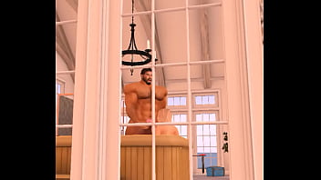 Big bull fucks in suana