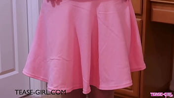 Pretty brunette took a hot bath