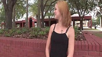 This slut shows off her ass