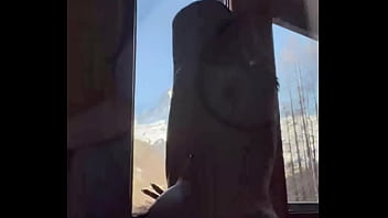 Myself masturbating thinking about my neighbor's cock while my cuckold husband is sleeping