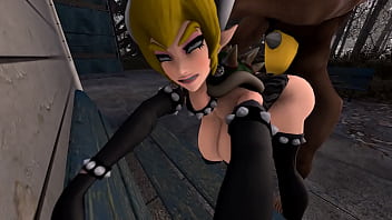 Sfm bowsette sex in the park with stranger