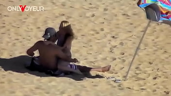 Beach voyeur teen couple risky public beach fuck