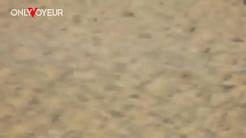 Beach voyeur teen couple risky public beach fuck
