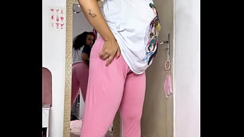 Chubby girl morning routine full of farts while getting ready