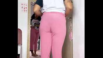 Chubby girl morning routine full of farts while getting ready